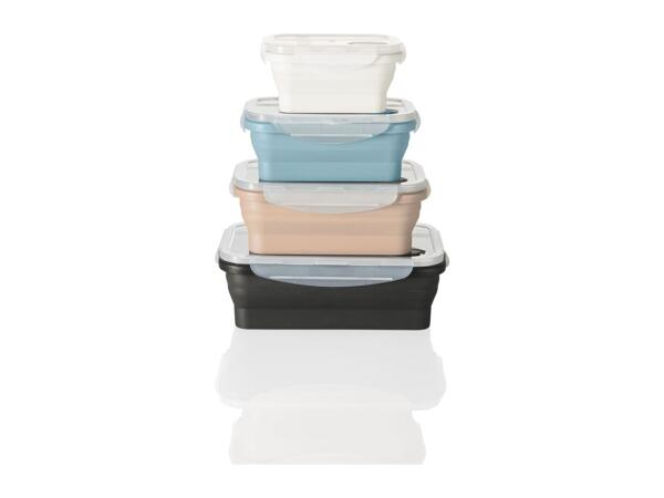 Ernesto Collapsible Rectangular Food Storage Containers - Set of 4