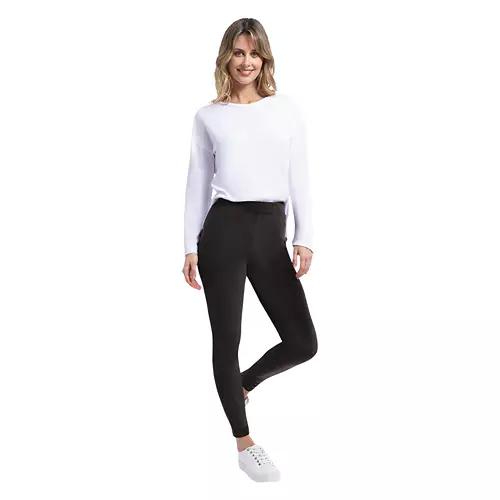 Ladies Ultra Plush Leggings - Black, L