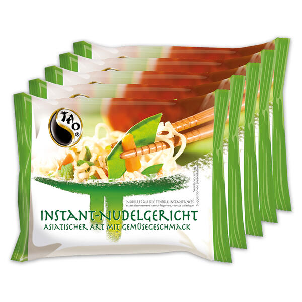 Instant Nudeln 4 + 1 gratis