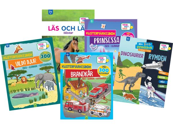 Läroböcker med klistermärken