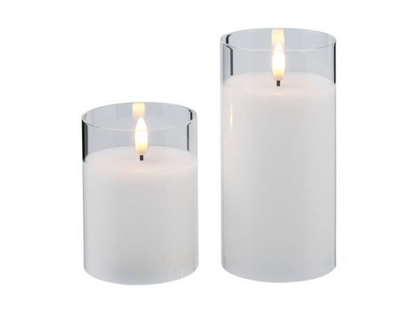 LIVARNO HOME(R) LED-stearinlys i glas