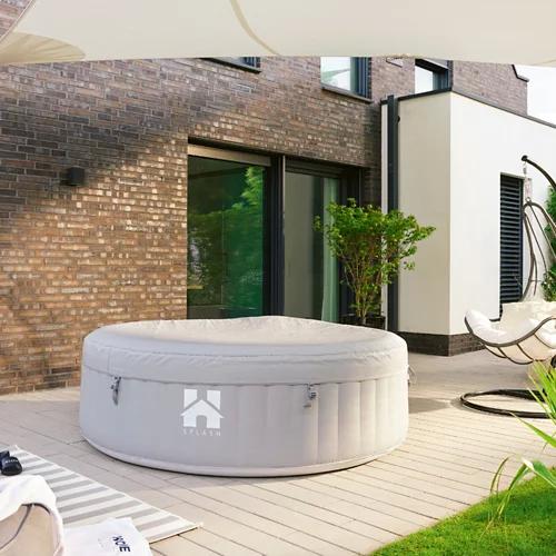 HOME DELUXE Outdoor Whirlpool SPLASH - Ø 208 cm 6 Personen Grau