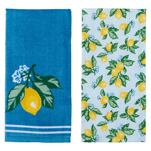 16" x 28" Kitchen Towels - Lemons, 2 pack