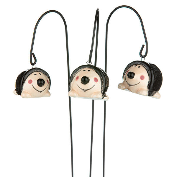 Keramik-Blumenstecker 3er-Set