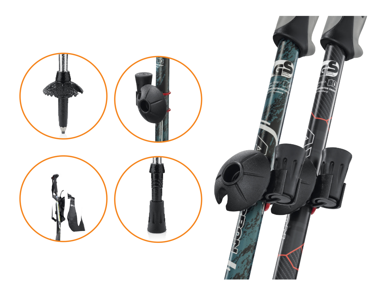 CRIVIT AX Carbon Hiking Poles