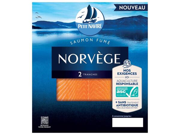 Petit Navire Saumon ASC fumé élevé en Norvège