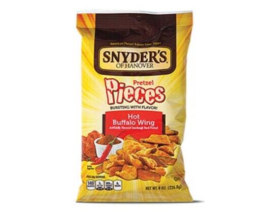 Snyder's of Hanover Hot Buffalo Wing or Honey Mustard & Onion Pretzel ...