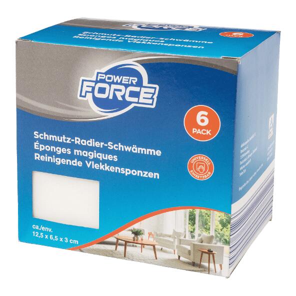 POWER FORCE(R) 				Éponges antitaches, 6 pcs
