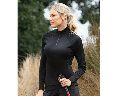 Adult's Merino Long Sleeve Quarter Zip Top
