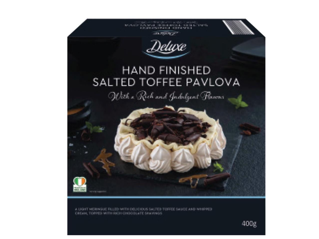 DELUXE Hand Finished Salted Toffee Pavlova