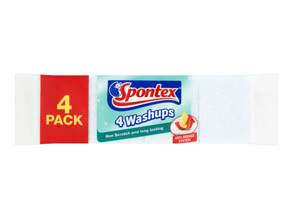 Spontex 4 Washups Sponges