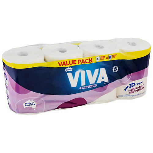 Paper Towel Double Length 4 Pack