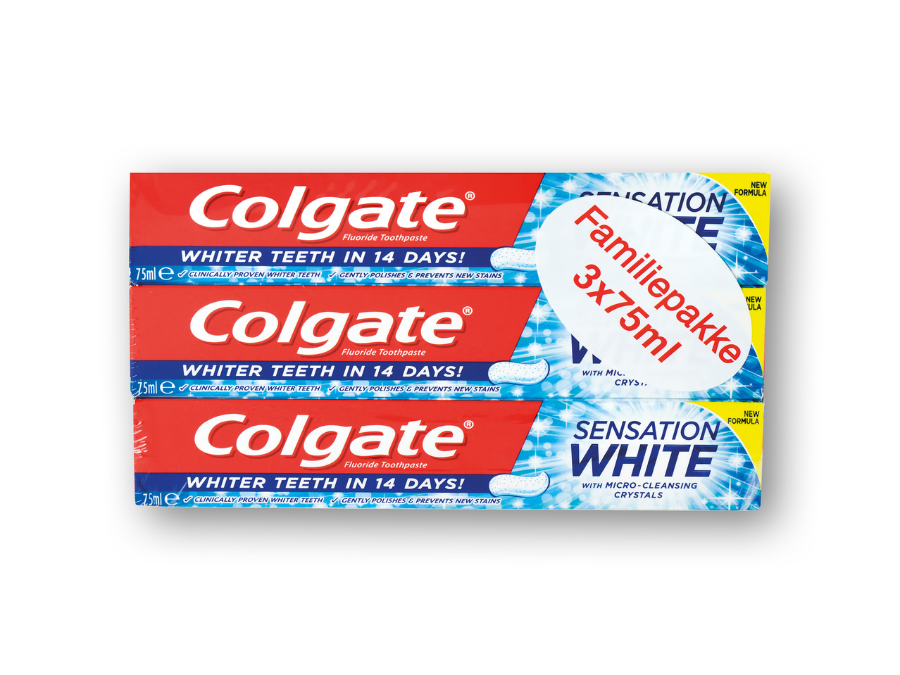 COLGATE Tandpasta 3-pak