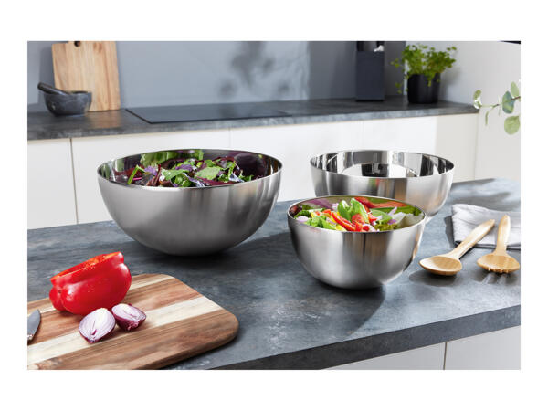 Ernesto Stainless Steel Bowl Set - Set of 3
