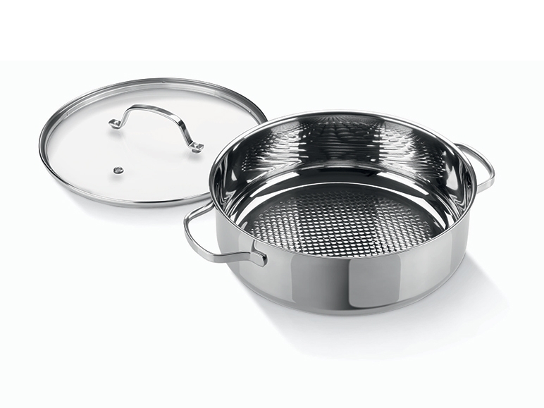 Stainless Steel Serving Pan, diam. 28cm