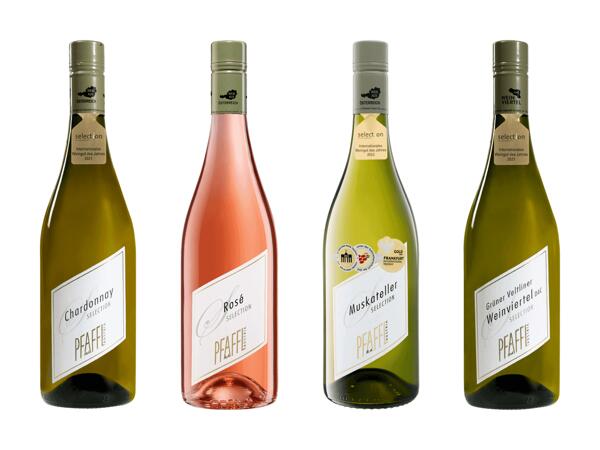 Chardonnay, Rosé, Muskateller oder Grüner Veltliner Selection
