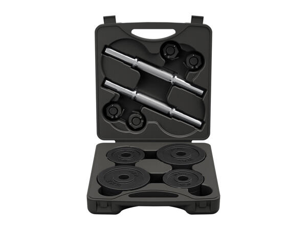Crivit 20kg Adjustable Dumbbell Set