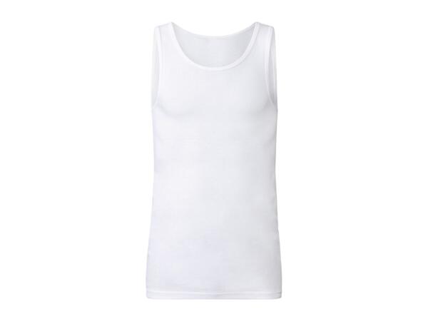 Livergy Men's Ribbed Vests - 2 Pack
