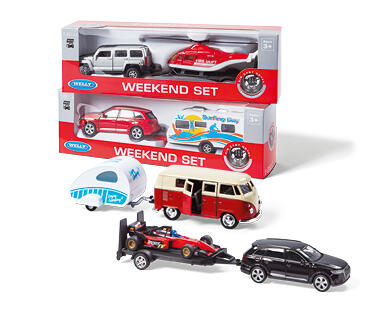 Die Cast Car Trailer Set