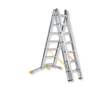 Échelle multifonction en aluminium, 3 pièces WORKZONE(R)