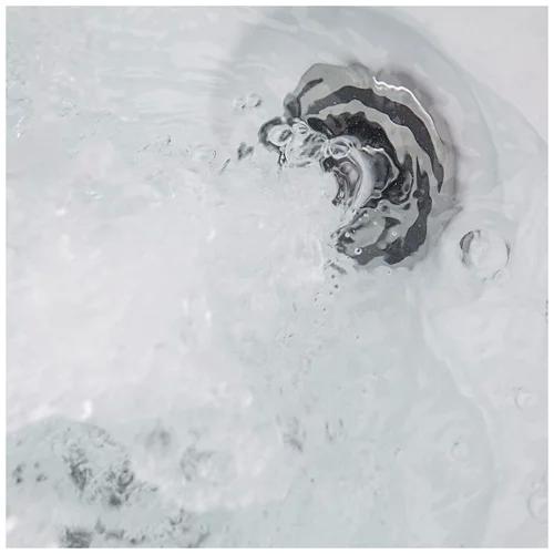 HOME DELUXE White Marble Outdoor Whirlpool inkl. Treppe und Thermoabdeckung