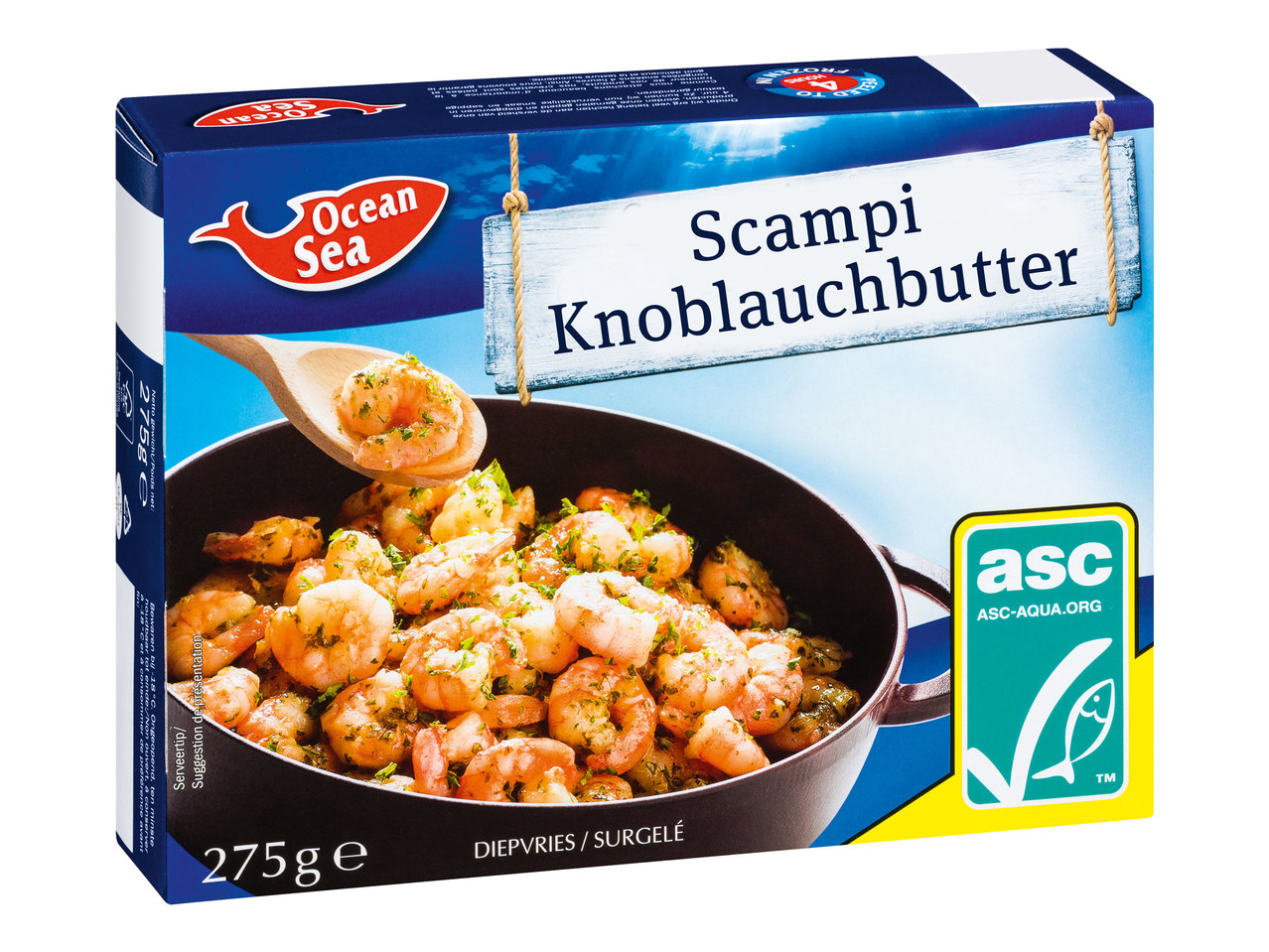 OCEAN SEA ASC Scampi mit Knoblauchbutter