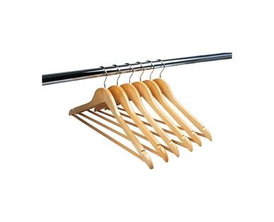 Easy Home 10pk Wooden Hangers