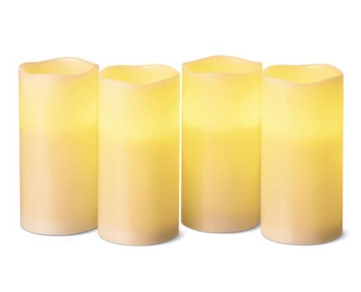 Merry Moments 
 4-Piece Flameless LED Candle Set