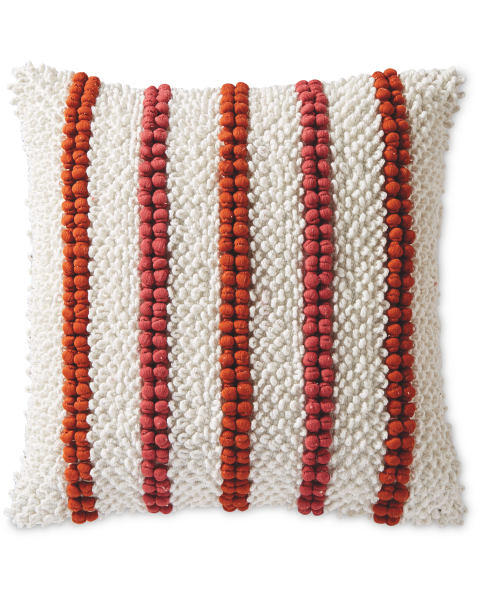 Bobble Detail Woven Cushion