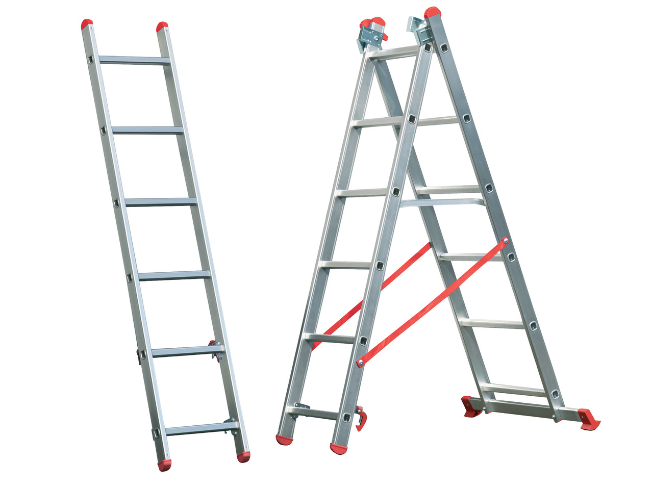 Hliníkový teleskopický žebřík 6 v 1