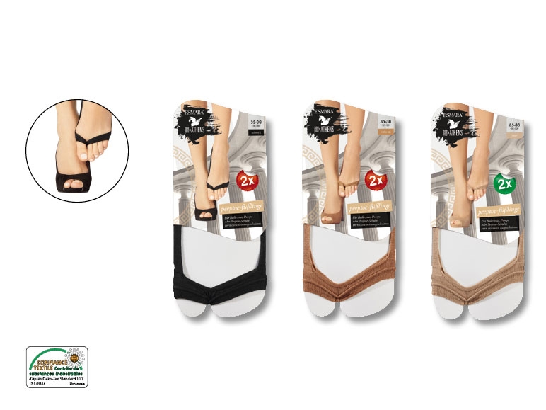 Protège-pieds ouverts, 2 paires