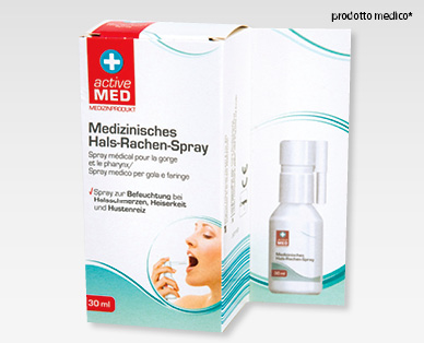 Spray medico per gola/faringe ACTIVE MED
