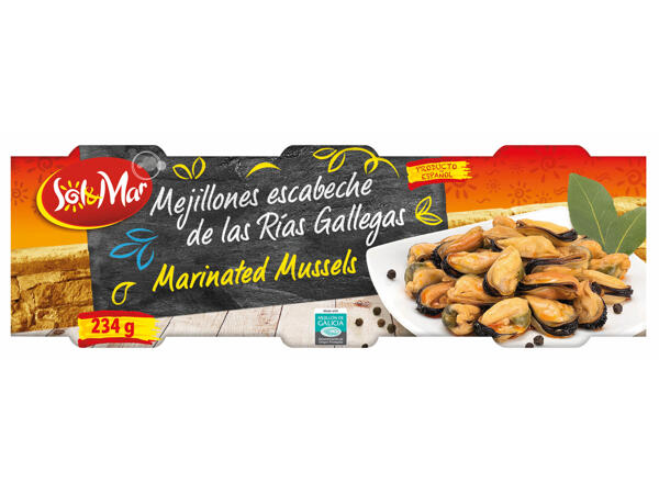 Moules marinées en conserve