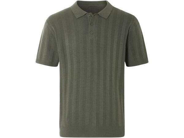 Men's knitted polo shirt