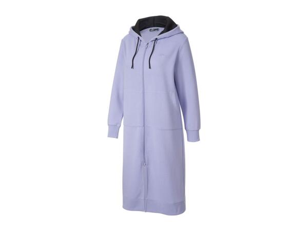 Crivit Ladies' Zip-Up Longline Hoodie - Lilac