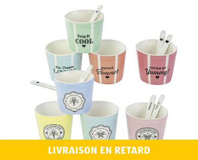 CROFTON(R)
COUPE À GLACE EN PORCELAINE, 4 PIÈCES