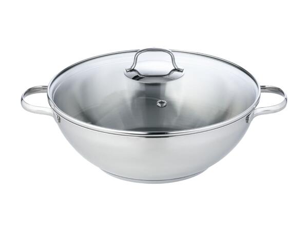 LIVARNO HOME(R) Wokpande/​Wok af rustfrit stål
