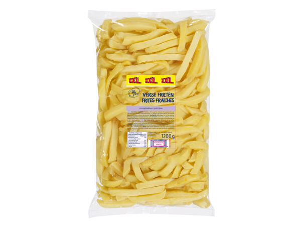 Frische vorgebackene Pommes frites
