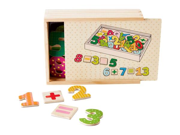 Playtive Wooden Magnetic Shapes/​Number/​Letters