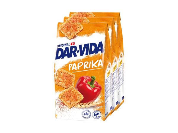 Crackers Dar-Vida paprika, pack de 3