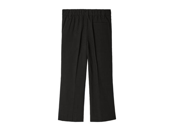 Boys' Regular Fit Black School Trousers