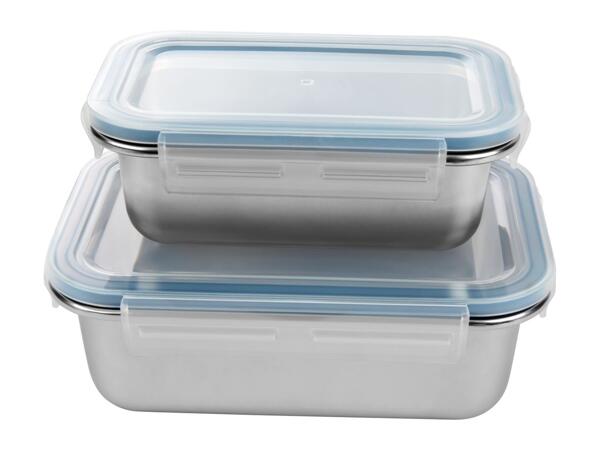 Livarno Home Rectangle Food Storage Container Set - Set of 2