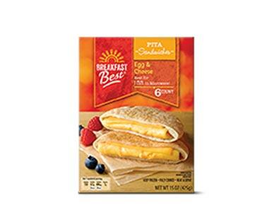 Breakfast Best Egg & Cheese or Sausage & Cheese Breakfast Pita - Aldi ...