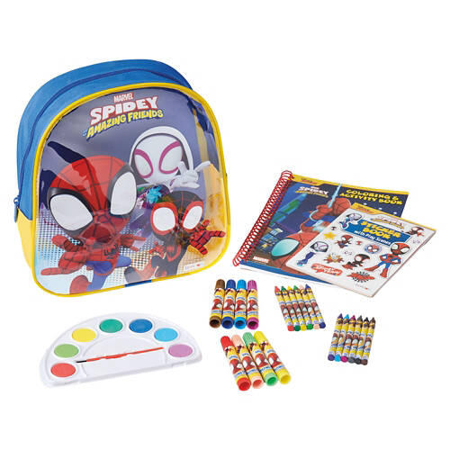 Children's Backpack & Coloring Activity Set - Spidey