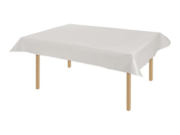 Livarno Home Large Rectangular Vinyl Tablecloth - Cream
