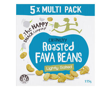 The Happy Snack Co Roasted Fava Beans 5pk/125g
