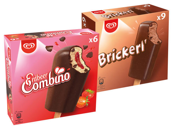 ESKIMO Erdbeer Combino oder Brickerl
