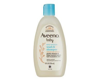 Aveeno Baby Daily Moisture Wash & Shampoo 236ml or Body Lotion 227g