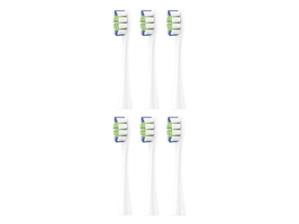 Brush head for electric toothbrush, 6 pieces