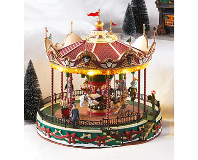 Lemax Musical Carnival Scene – Santa Carousel